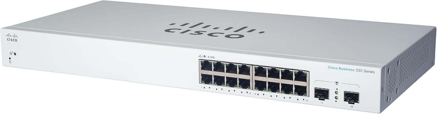 16 Port GE Smart Switch with PoE and 2x1G SFP V7177