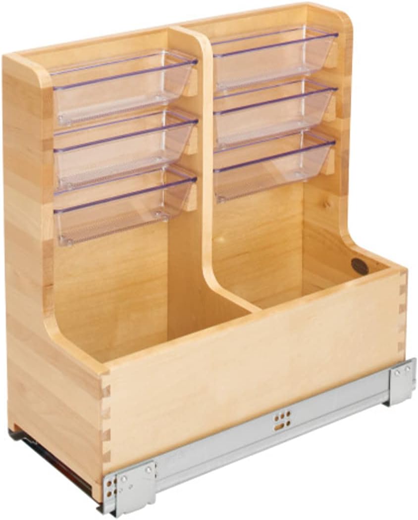 30 Inch Floor Mount L Shaped Wood Sink Vanity Cabinet with Soft Close Slides and Bins Z356934