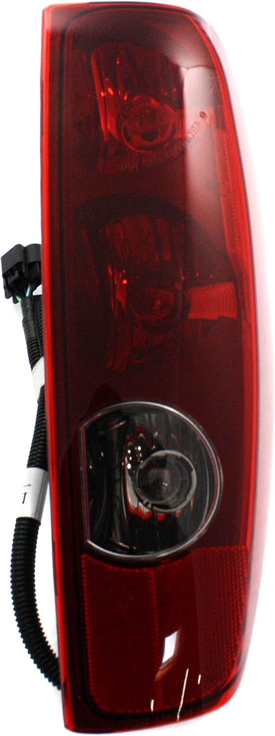 Tail Light Set of 2 Clear Red Lens Halogen M674