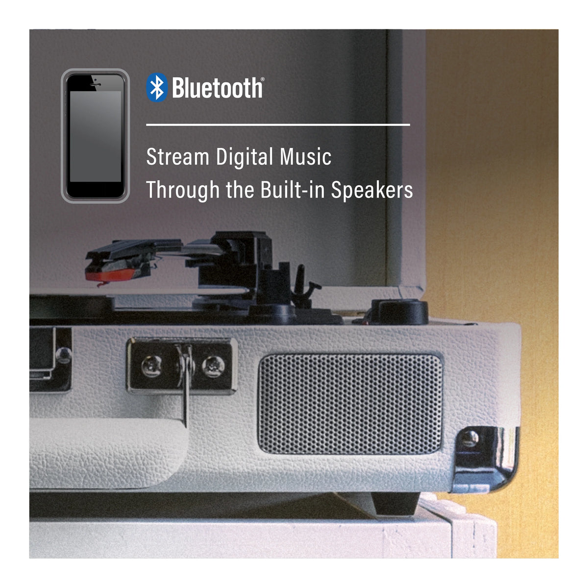 Vinyl Record Player with Bluetooth Speakers B72879