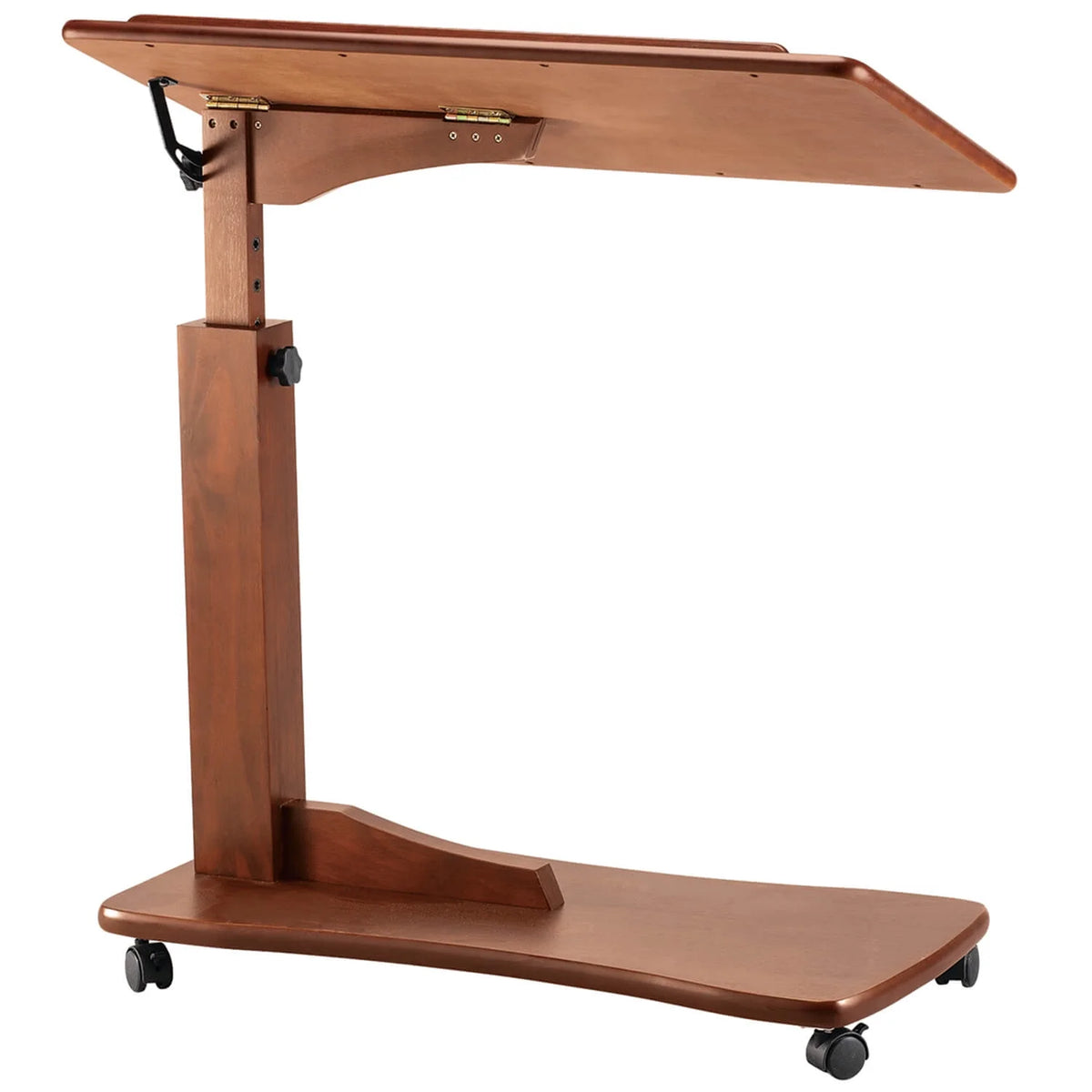 Oak C Shaped Side Accent Table B83587