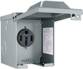 50 Amp 125/250 Volt NEMA 14-50R Weatherproof RV Power Outlet Box I88513
