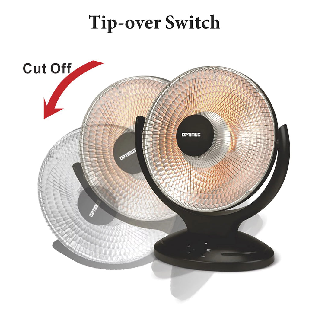 Oscillating Parabolic Radiant Heater with Timer D376