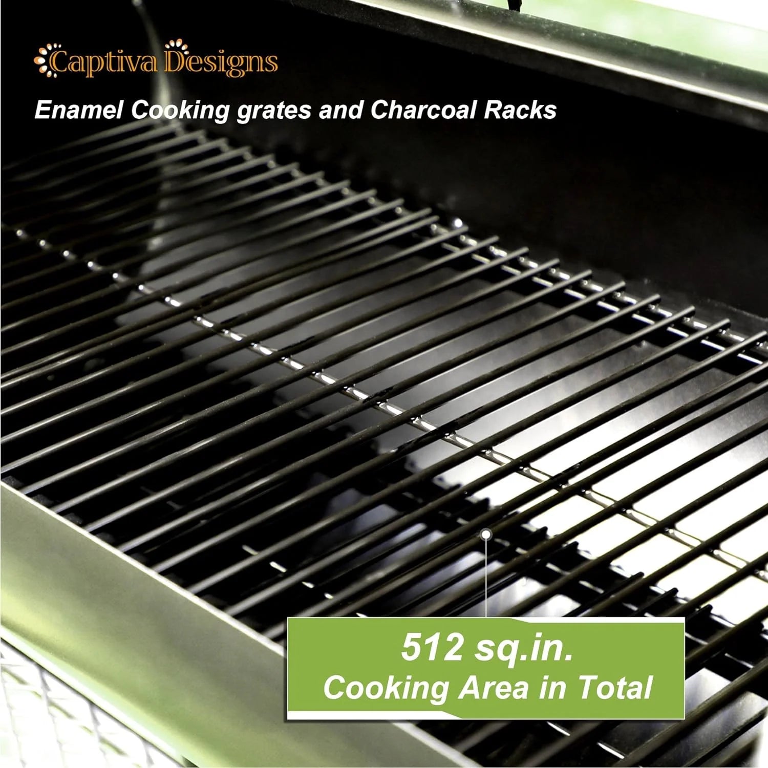 Heavy Duty Outdoor Offset Smoker with Extra Large Cooking Area R53413