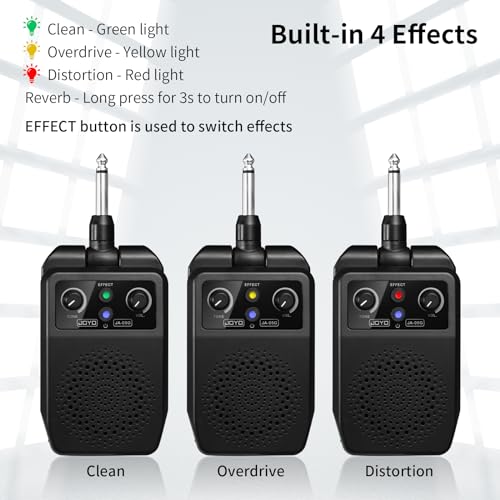 Mini Guitar Amp 5W Portable Rechargeable Bluetooth Combo Amplifier Black H350469