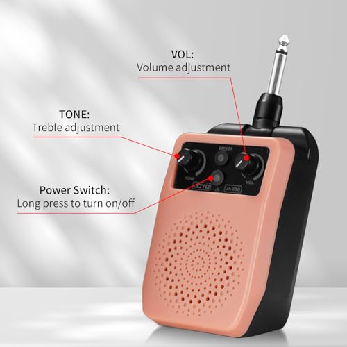 Mini Guitar Amp 5W Portable Rechargeable Bluetooth Combo Amplifier Black H350469