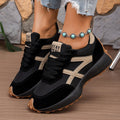 Women's Chunky Platform Sneakers – 3.5CM Thick Sole Casual Lace-Up Shoes