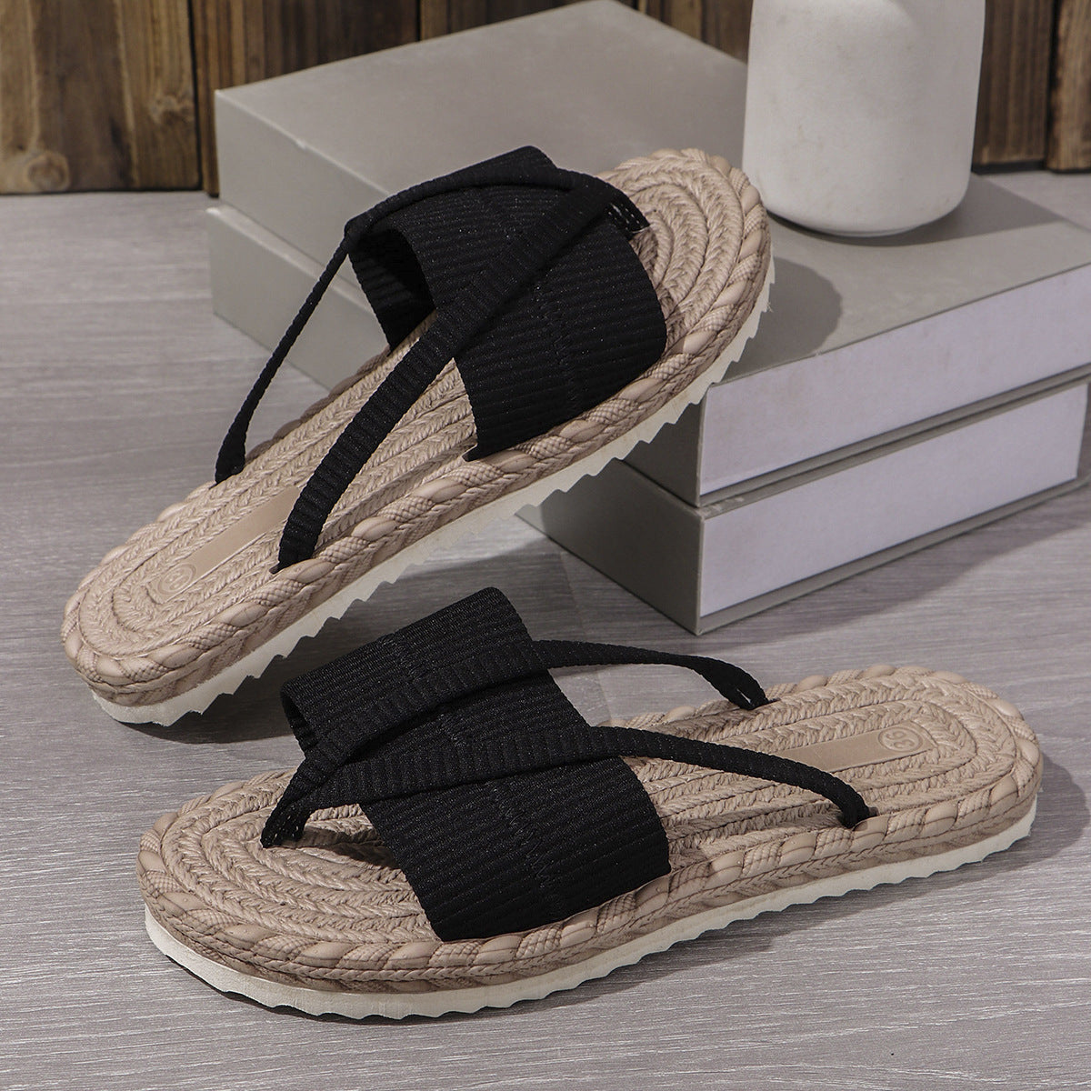 Woven Platform Criss-Cross Slide Sandals - Summer Comfort 👡✨