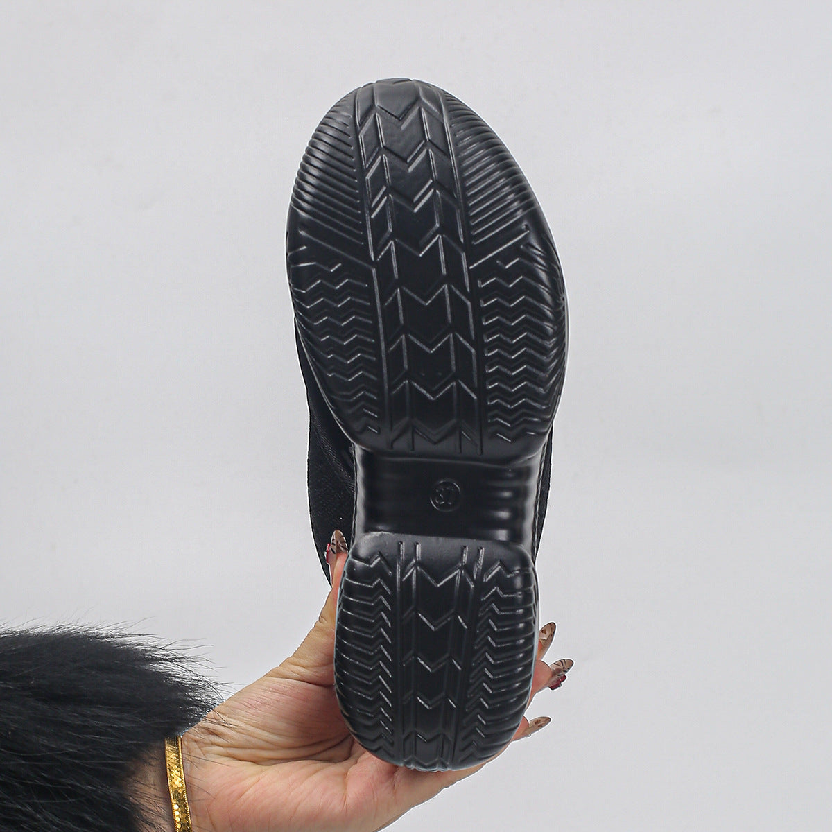 Fashion Knit Mesh Platform Wedge Sandals for Women - 9cm Heel Peep Toe Summer Shoes