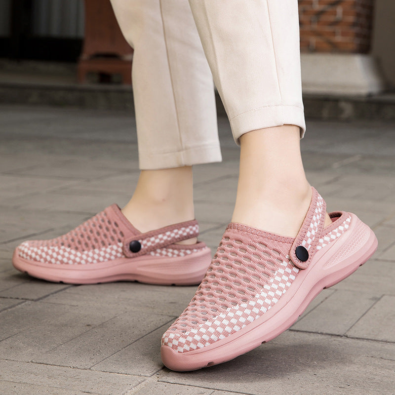 Breathable Knit Mesh Slip-On Walking Shoes – Lightweight Casual Summer Loafers
