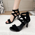 Women's Strappy High Heel Sandals – Sexy Cut-Out Stiletto Sandals with Ankle Strap