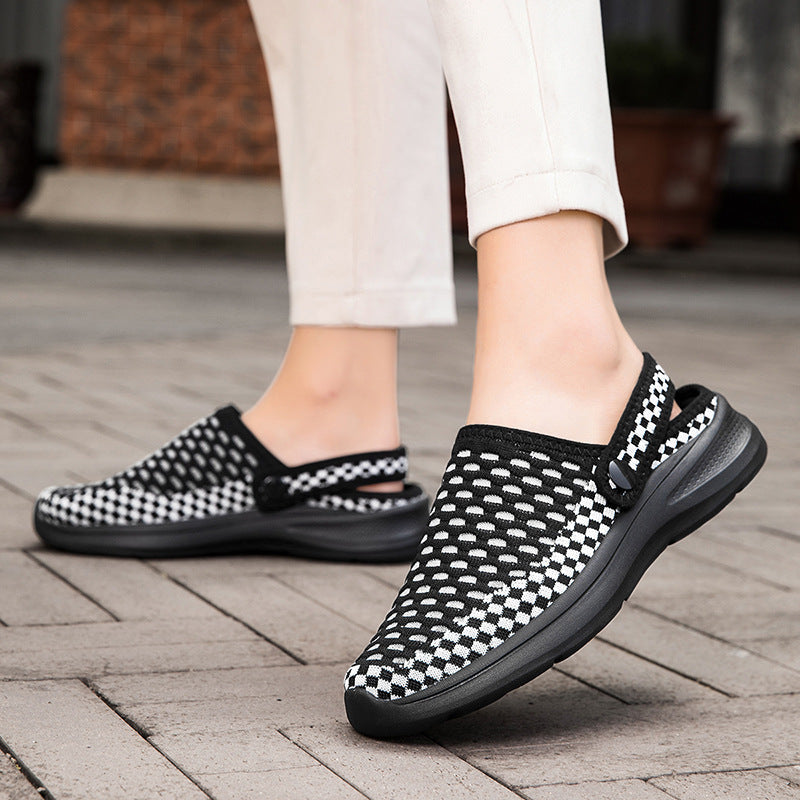 Breathable Knit Mesh Slip-On Walking Shoes – Lightweight Casual Summer Loafers