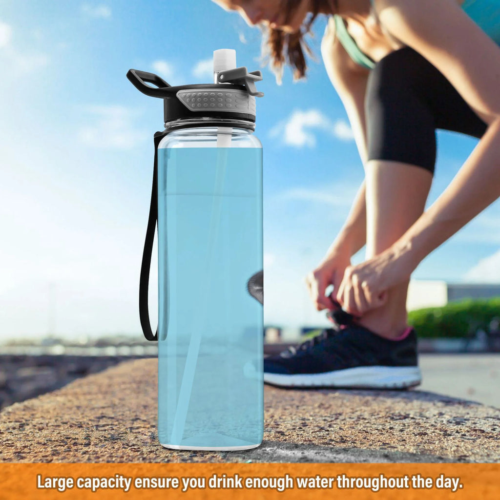 32oz Leakproof Tritan Sports Water Bottle with Straw I836838