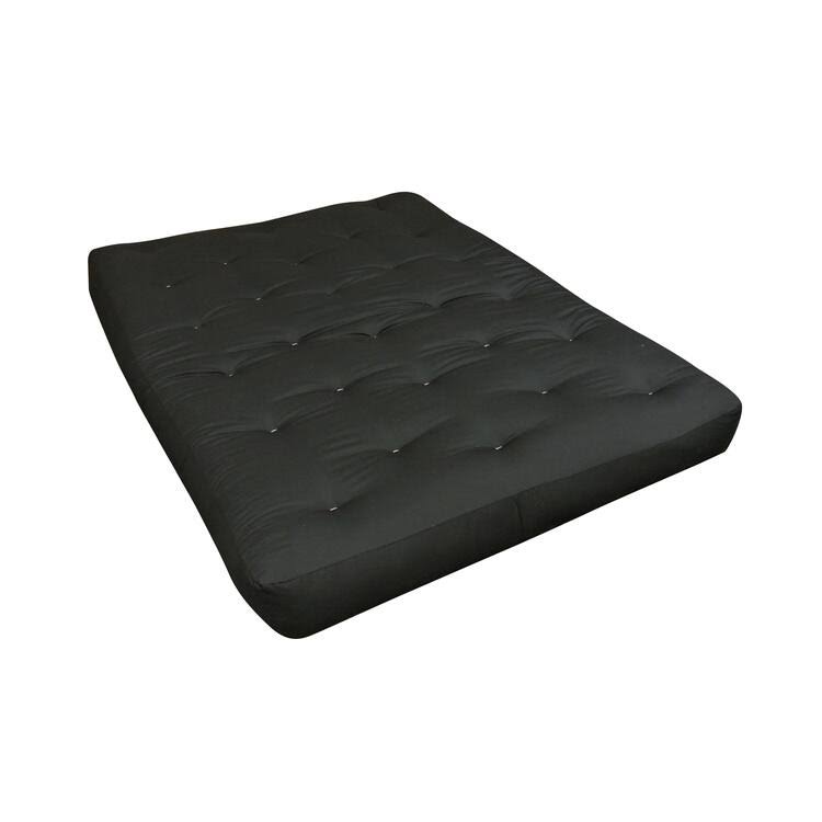 Black Duct Cotton Futon Mattress S655197