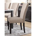 Linen Side Chair in Salvage Dark Oak S52949