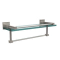 16-Inch Gallery Glass Shelf with Towel Bar A6976