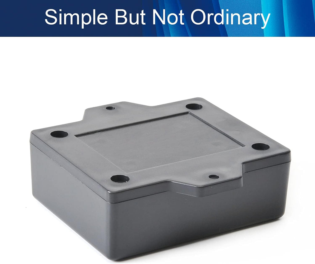Black ABS Plastic Junction Box with Ear G66594