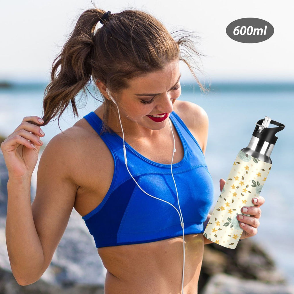 Stainless Steel Insulated Water Bottle with Straw Lid O320