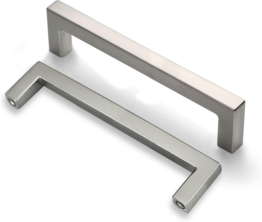 25-Pack Square Bar Pulls Cabinet Handle 5 Brushed Nickel P91170