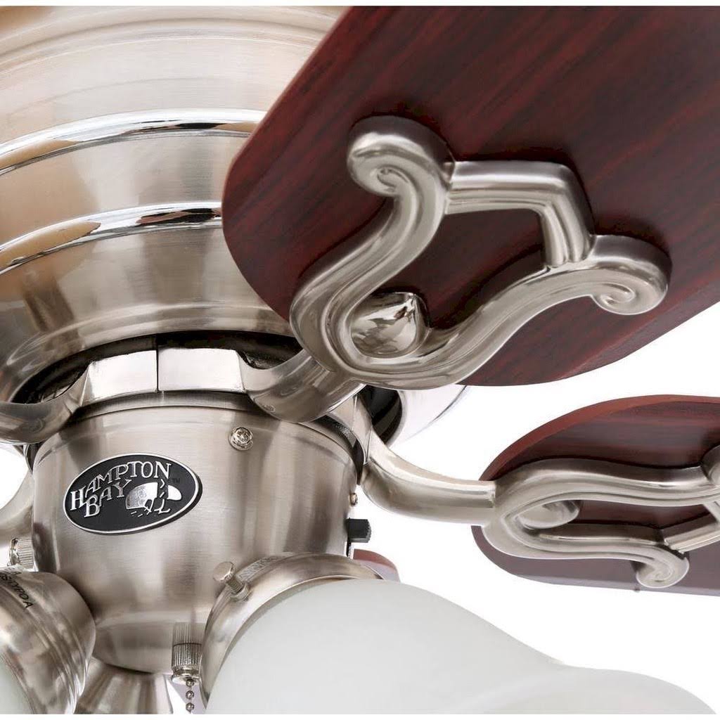 Brushed Nickel LED Ceiling Fan with Light Kit A910710