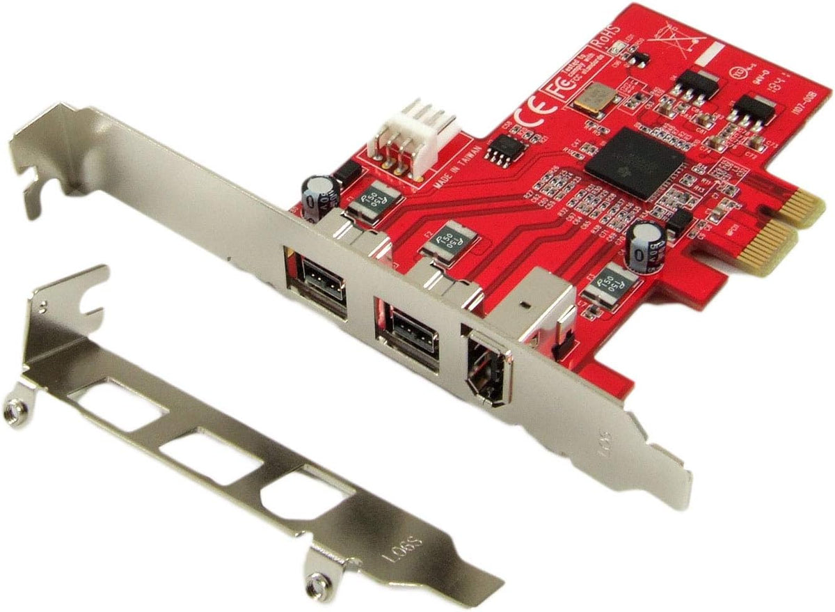 1394b & 1394a 3-Port PCI Express Low Profile FireWire Host Adapter Card N4347