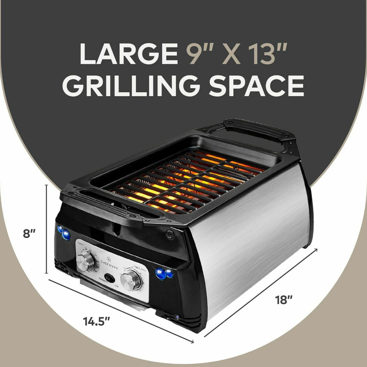 Indoor Tabletop Smokeless Infrared Grill P1328