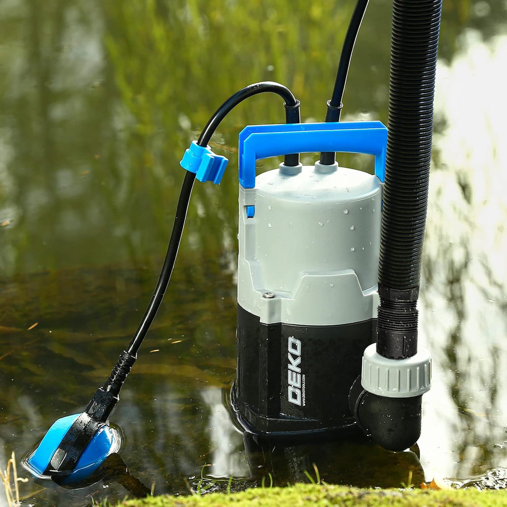 400W 1/2HP Submersible Pump 1981GPH Clean/Dirty Water Pump with Float Switch 16ft Cable Pack of 2 W6166