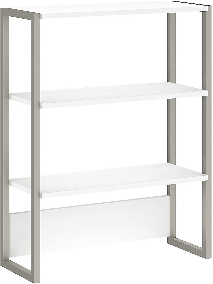 White Bookcase Hutch L2279