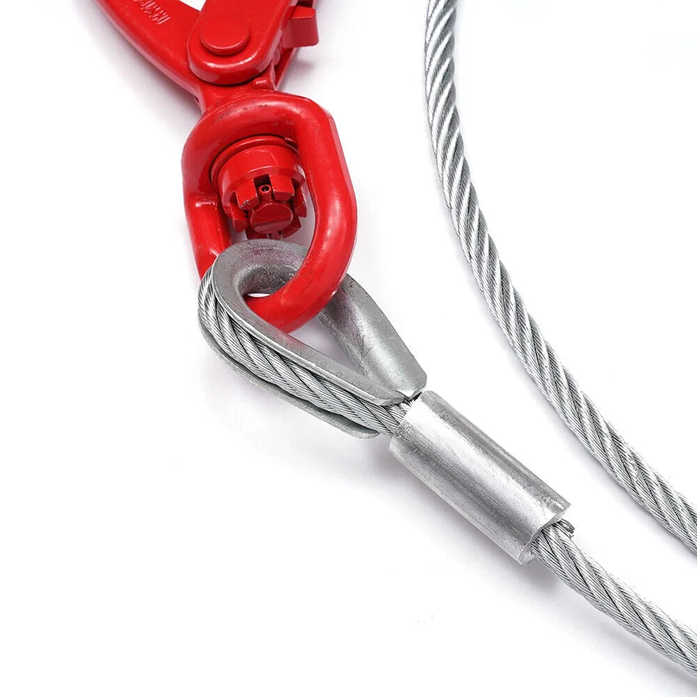 3/8" x 100" Steel Core Wire Rope Winch Cable with Swivel Hook I366285