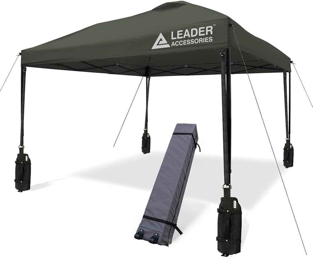 Pop up Canopy Tent 10' x 10' Instant Canopy with Carry Bag N608453