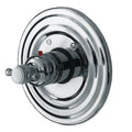 Satin Brass Thermostatic Trim Plate with Handle S4717