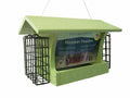 Recycled Medium Hopper Bird Feeder with Suet Cages M5400