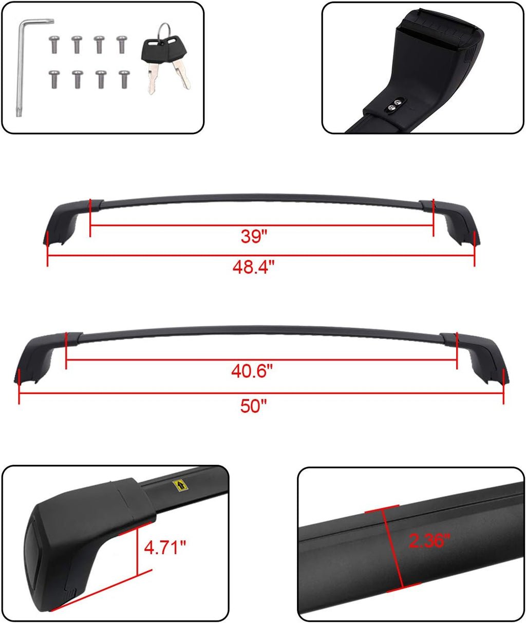 Lockable Roof Rack Cross Bars for Hyundai Palisade 2019-2022 I934522
