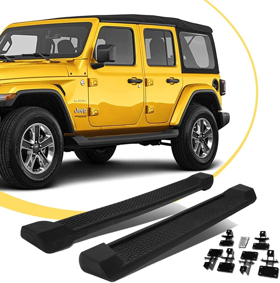 Running Boards for 2007-2018 Jeep Wrangler JK 4 Door Side Step Armor Blade Nerf Bars Rock Sliders Rail Step Z373684