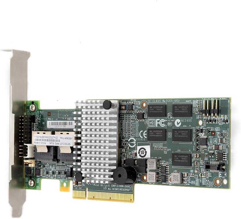 Array Card, SATA/SAS Controller, RAID 6G PCIe x8, Pack of 2 D239359