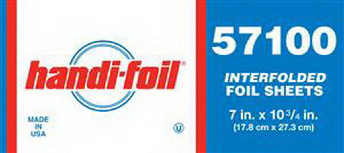 Aluminum Foil Sheets 7 x 10 inch, 6 per Case Y602