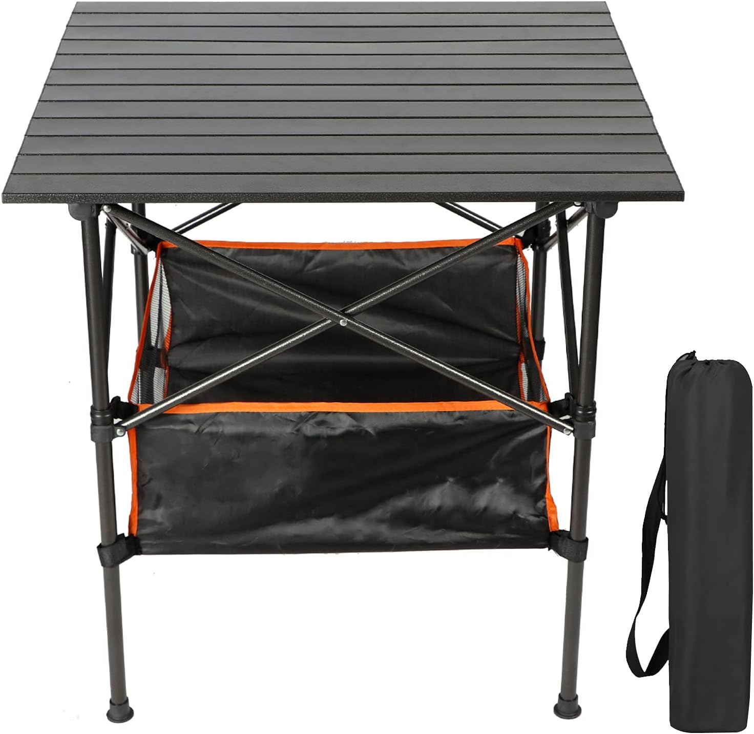 Heavy Duty Aluminum Camping Table with Carry Bag W88987