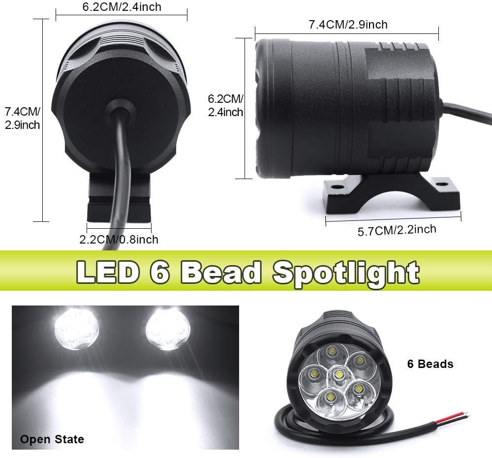 60W Motorcycle Spotlight Fog Light E964