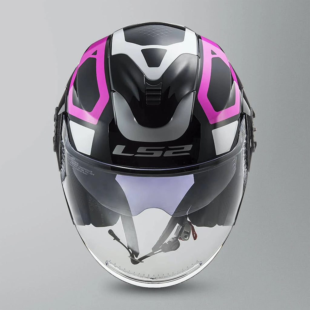 Black Pink Marker Jet Helmet XS S4432