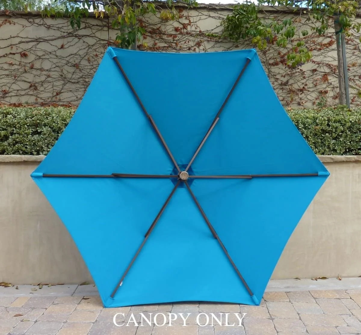 Teal 9ft Umbrella Replacement Canopy 6 Ribs W4807