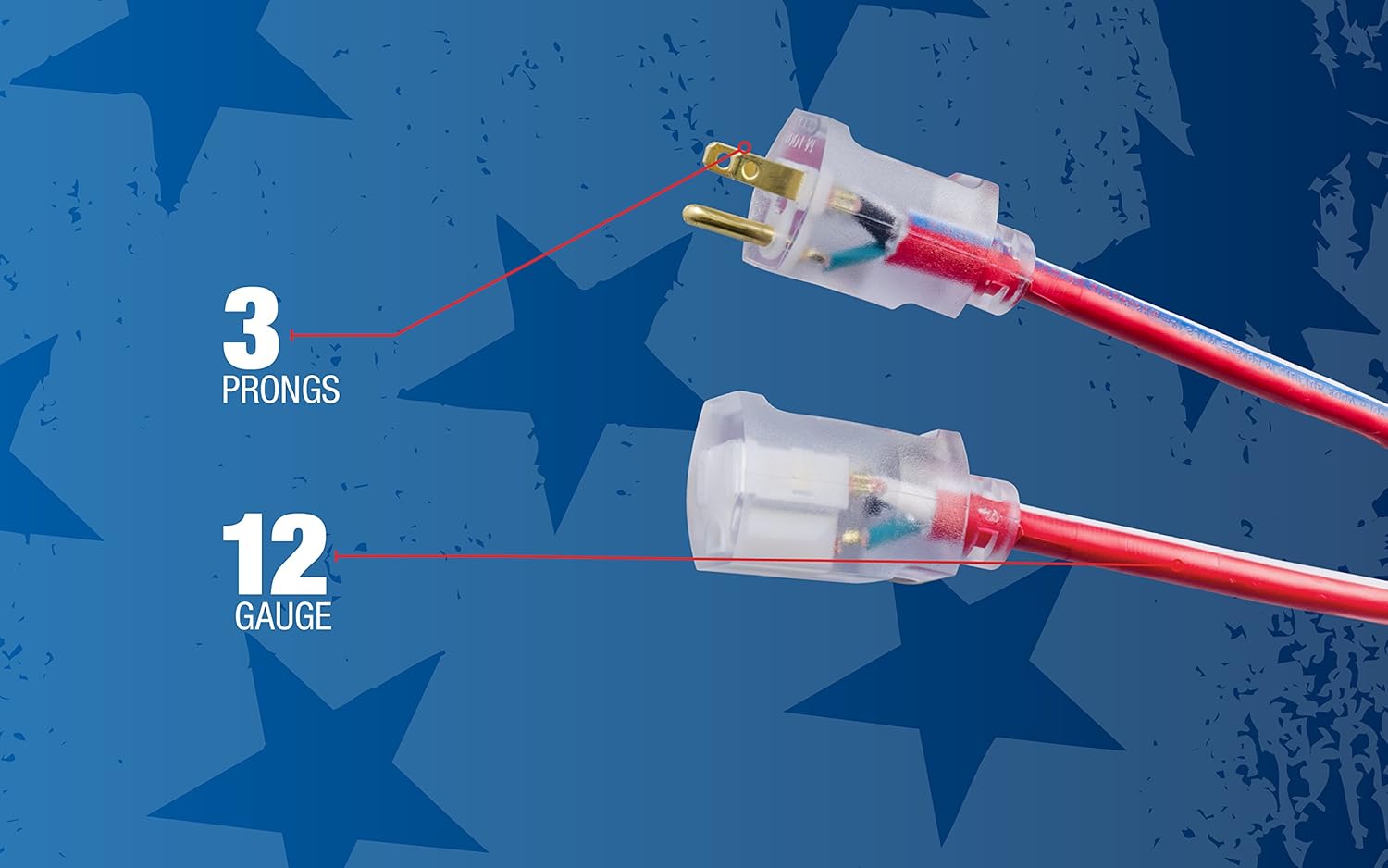 12/3 100-Feet Water Resistant Extension Cord F345982
