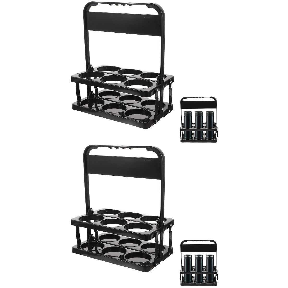 2pcs Sports Bottle Holder Water Bottle Rack Carrier Storage Holder Z66034