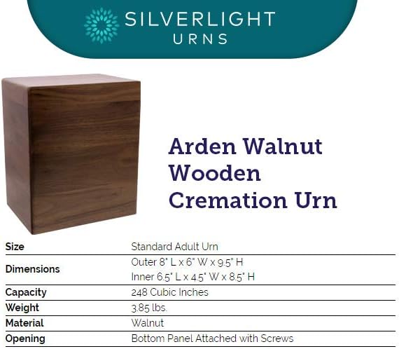 Mahogany Wooden Cremation Urn V772862