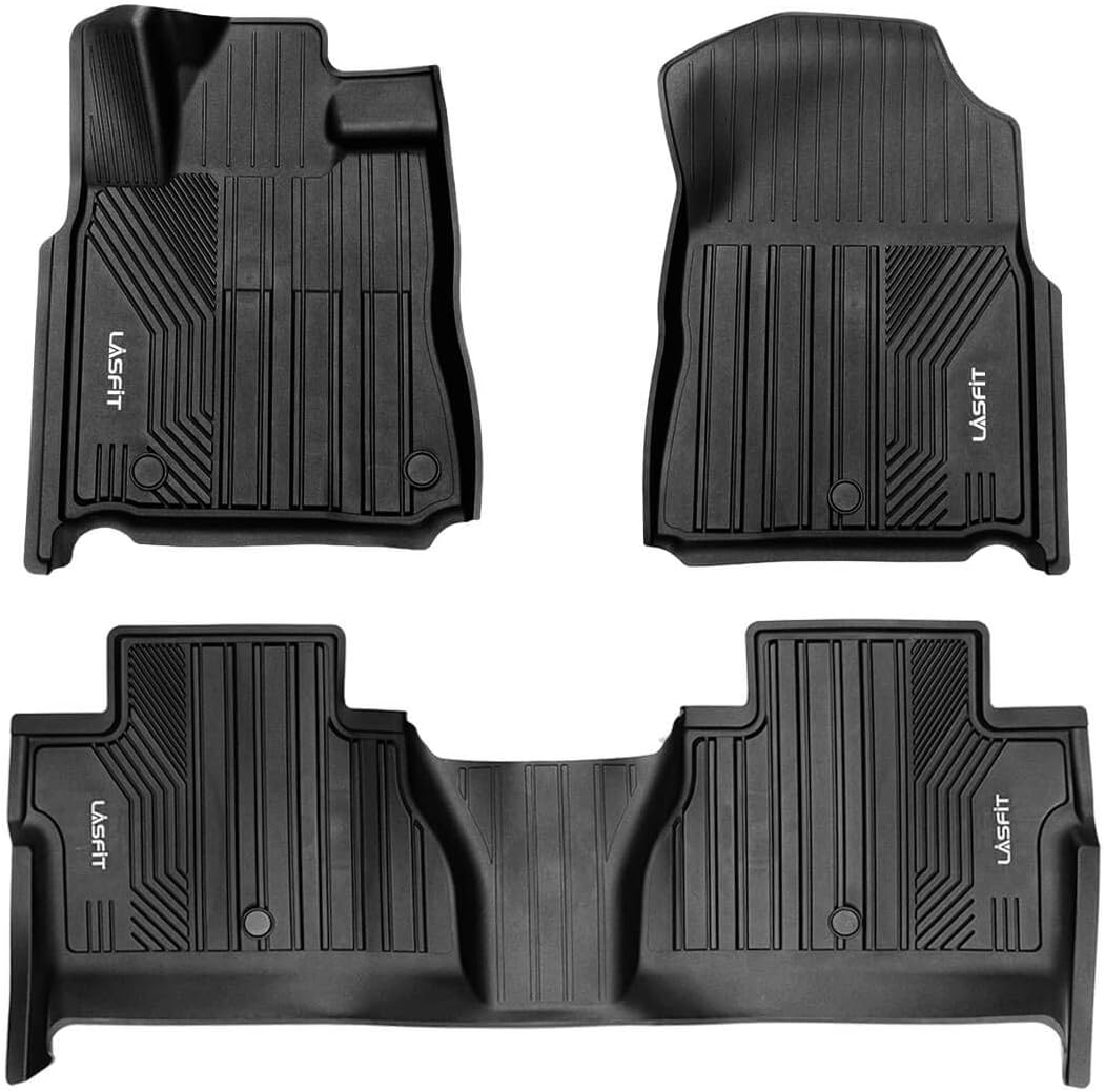 Black TPE Floor Liners for Toyota Tundra CrewMax Cab W1332