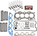 Head Gasket Set with Head Bolts Intake Exhaust Valves for Honda CR-V 2.0L DOHC 16V M79210