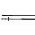 Black Rubber Reins with Buckles E226