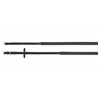 Black Rubber Reins with Buckles E226