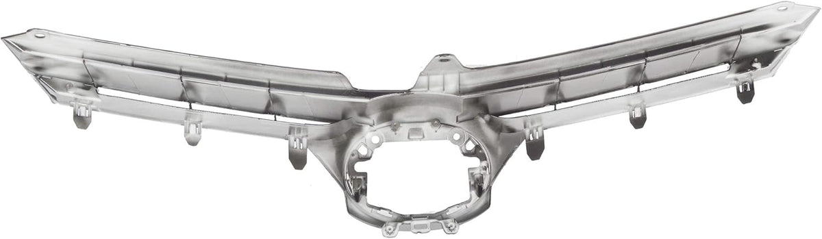 Black Front Bumper Upper Hood Grille Pack of 2 N55877