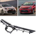 Black Front Bumper Upper Hood Grille Pack of 2 N55877