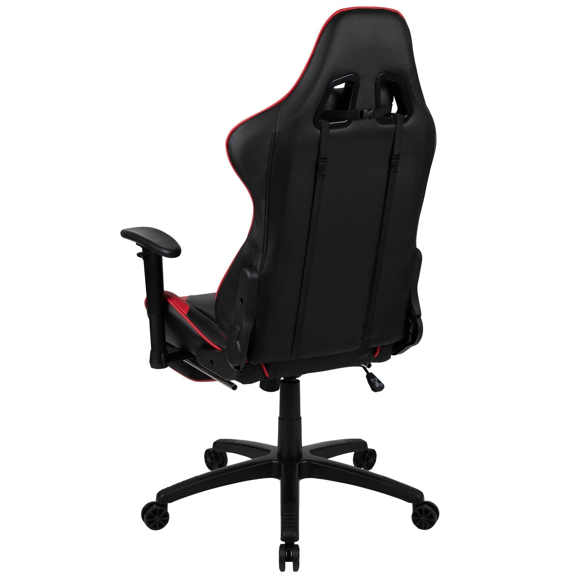 Red and Black Ergonomic Gaming Office Chair with Footrest T22853